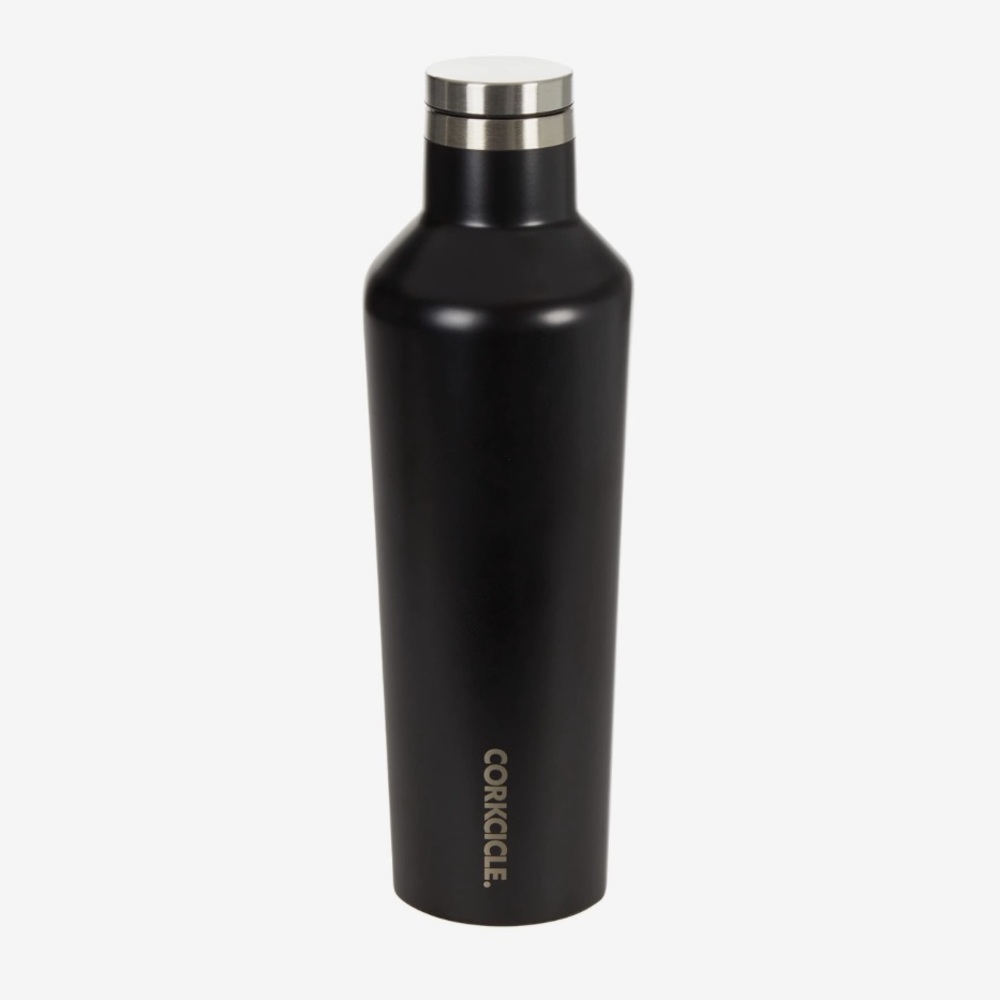 NWT Corkcicle Canteen 16 oz Black Gloss for hot AND cold drinks